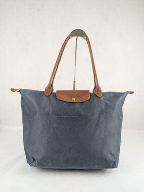 Longchamp Le Pliage Tote – Preowned Nylon Bag Gray, Authentic, Fast Dispatch